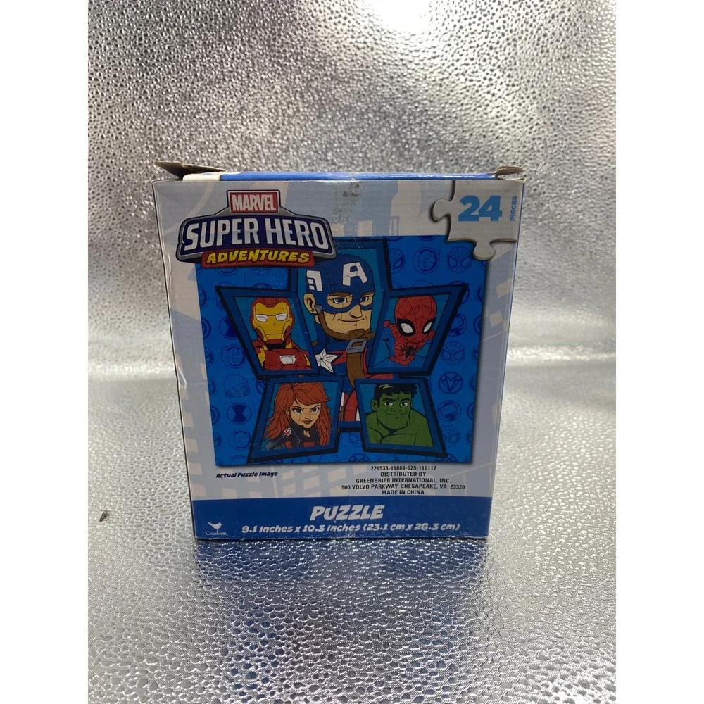 Marvel‎ Super Hero Adventures 24 Piece Puzzle Cardinal Avengers Spider-Man Hulk